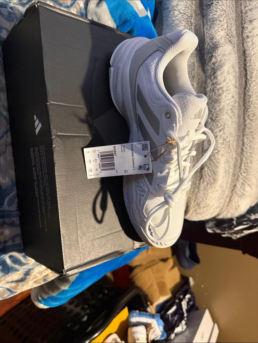 adidas White and Gray Women’s Athletic Sneakers